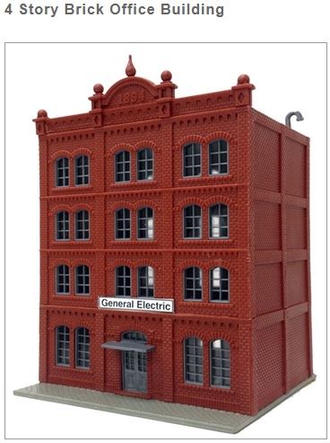 1601 4 Story Brick Office Building - Kit