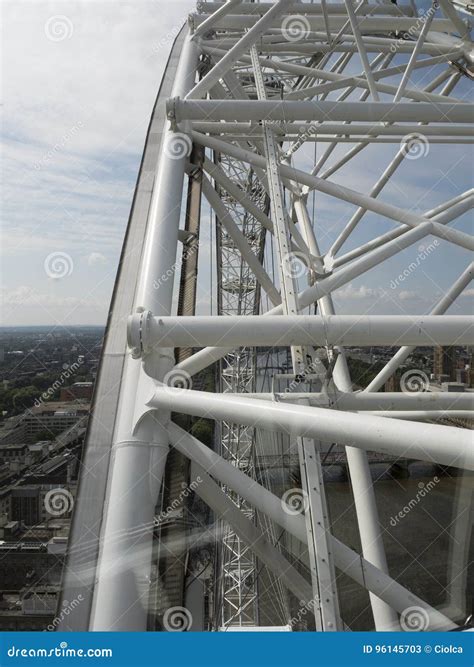 London Eye view from above editorial stock photo. Image of detail ...