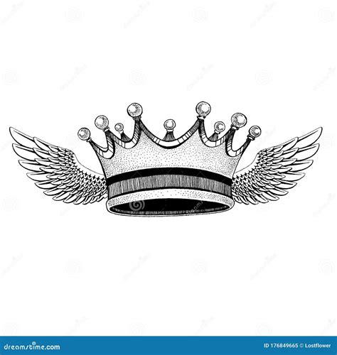 Crown. Cool Emblem for Rock Festival, Tee, Tattoo. King, Queen ...