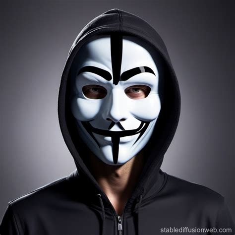 Hacker Wearing a Mask | Stable Diffusion Online