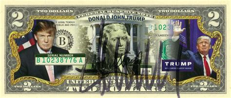 Lot Detail - Donald Trump Autographed Colorized $2 Dollar Bill (PSA/DNA)