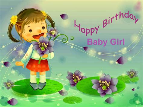 50+ Heart Touching Happy Birthday Wishes For Baby Girl