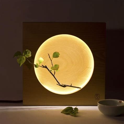 Japanese Full Moon Wood Table Lamp #minimalistlamp #homedecor #simplelamp #greatdecor # ...