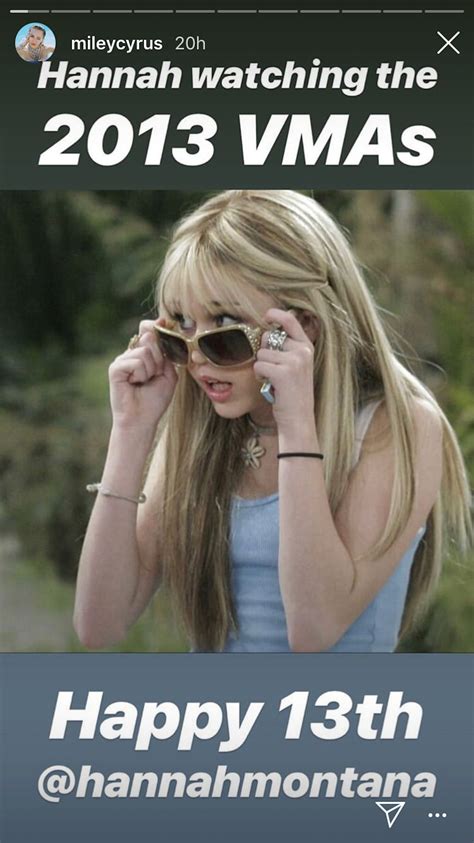 Miley Cyrus Celebrated 'Hannah Montana' Turning 13 By Memeing Stills ...