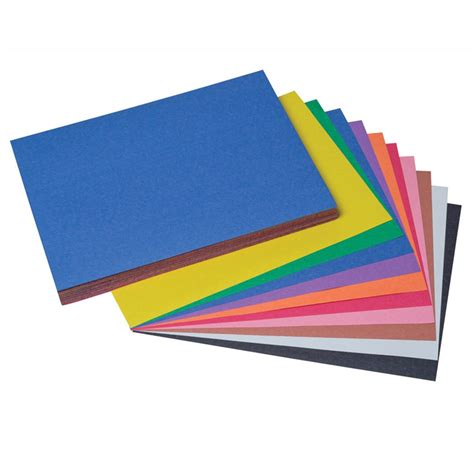 Construction Paper, 10 Assorted Colors, 9" x 12", 100 Sheets - PAC6504 | Dixon Ticonderoga Co ...