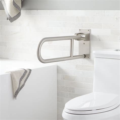 Swing Up Support Rail - ADA Compliant - Stainless Steel - Bathroom | Shower grab bar, Accessible ...