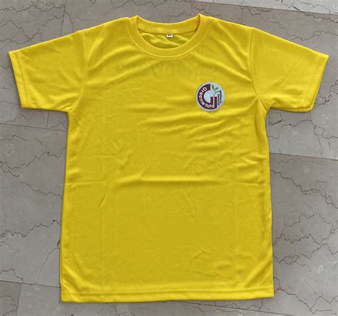 PE T-Shirt (Yellow) – Greenwood Primary School – Chop Kong Chong