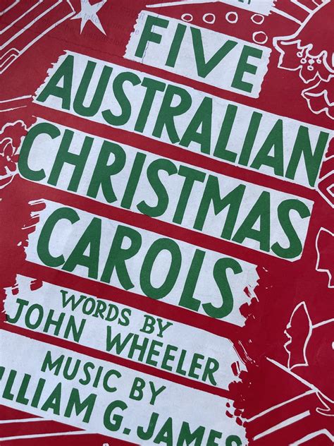 First Set Five Australian Christmas Carols - Etsy