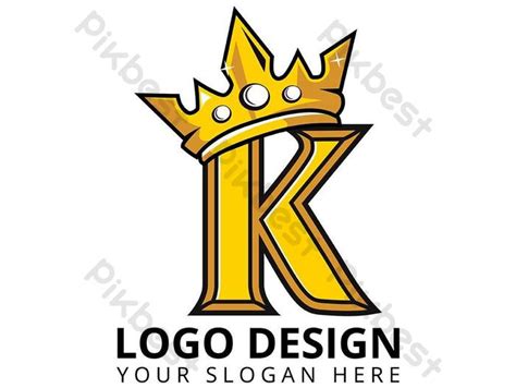 K Letter King Mascot Logo Design PNG Images | AI Free Download - Pikbest