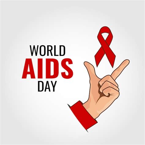 Premium Vector | World aids day. ribbon