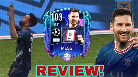 UCL MESSI 103 REVIEW AND GAMEPLAY! FIFA MOBILE 22! - YouTube