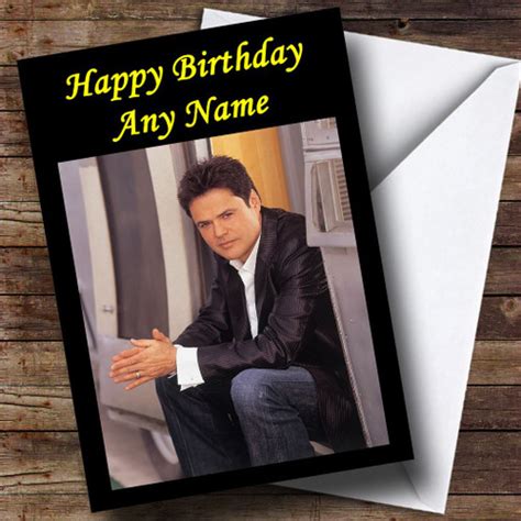 Donny Osmond Personalised Birthday Card - The Card Zoo