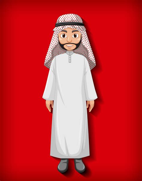 Arab man cartoon character 1592279 Vector Art at Vecteezy