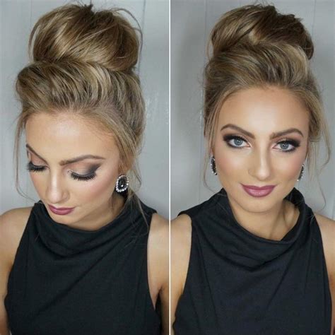 high blonde bun Bridesmaid Hair, Prom Hair, Hair Hair, Bridesmaids ...