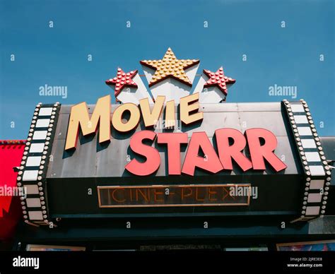 Movie Starr cinema facade sign logo seaside architecture of Canvey ...