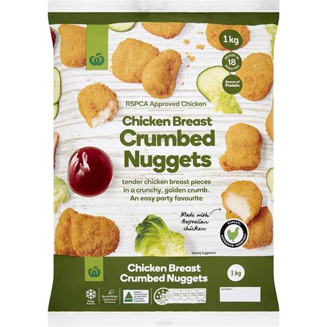 Woolworths Crumbed Chicken Breast Nuggets 1kg | Woolworths