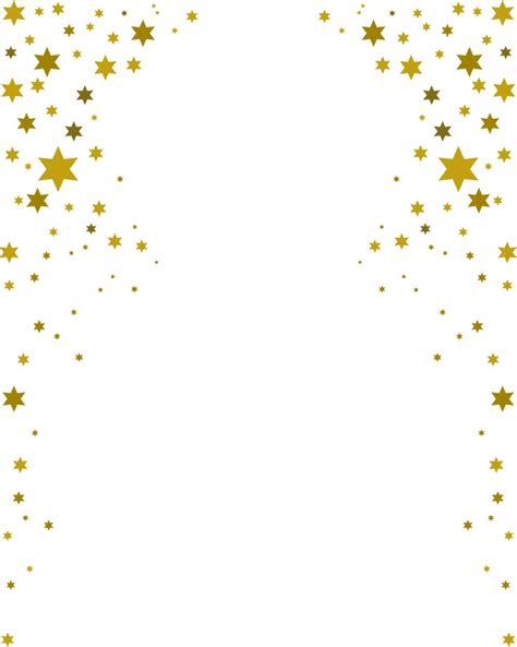 Gold Star Border Clip Art