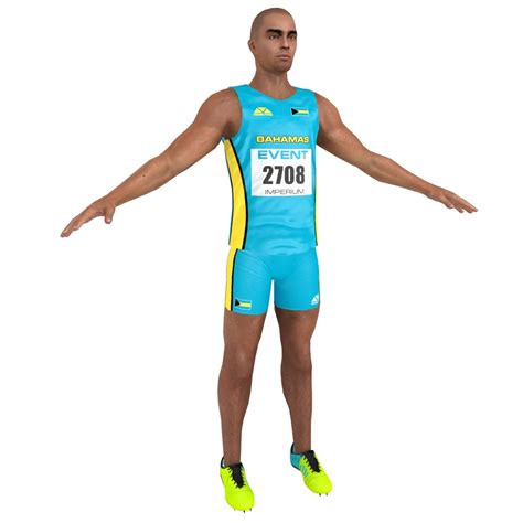 3D sprinter athlete - TurboSquid 1302409