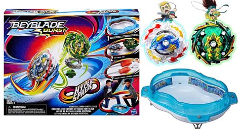 VERTICAL DROP BATTLE SET NEW HASBRO BEYBLADE BURST RISE ! TEST BATTLES UNBOXING AND REVIEW - YouTube