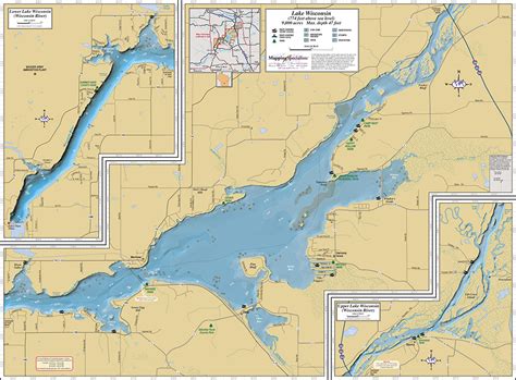 Wisconsin Lake Maps | Color 2018