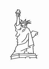 Statue Of Liberty Coloring Page Printable sketch template