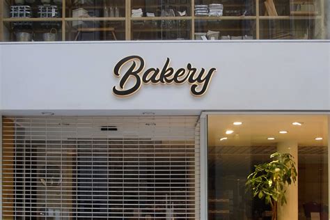 Bakery Shop Signage Mockup - 99Effects