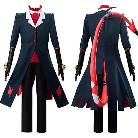 Buy Hazbin Hotel Alastor Cosplay Costume Outfit Angel Dust Helluva Boss Blitzo Moxxie Halloween ...