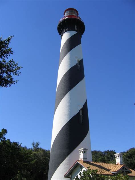 St Augustine Lighthouse on Anastasia Island in FL. Offering safe ...