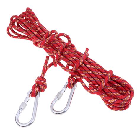 Buy Outdoor Climbing Rope Escape Rope Climbing Equipment Parachute Rope Red at affordable prices ...