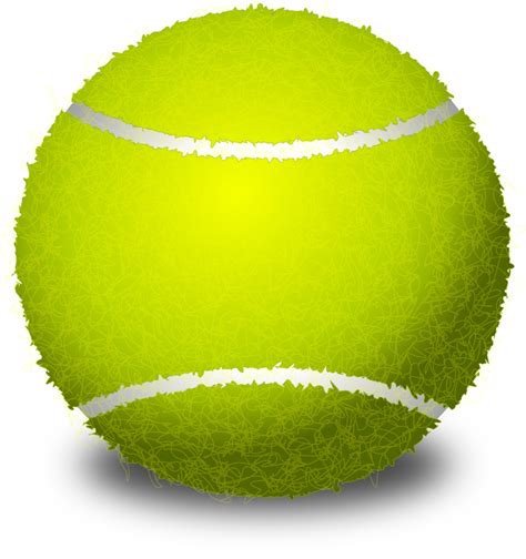 OnlineLabels Clip Art - Realistic Tennis Ball