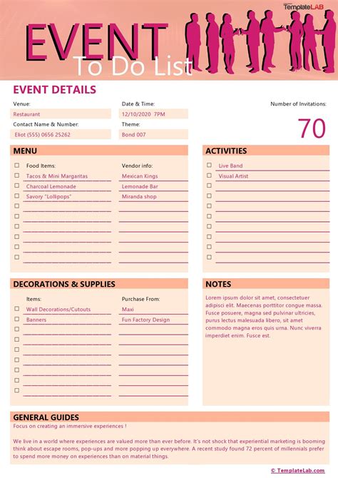 27 Printable To Do List & Checklist Templates (Excel, Word, PDF)