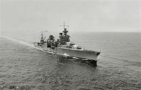 The U.S. Navy heavy cruiser USS Indianapolis (CA-35) underway in 1939 ...