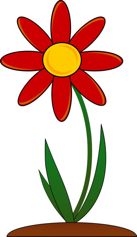 Red Flower Clip Art