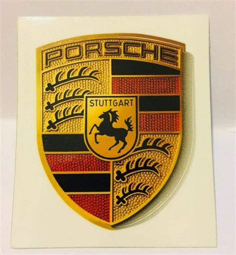 Porsche Crest Sticker Emblem Logo Coat of Arms Stuttgart WAP013002 ...