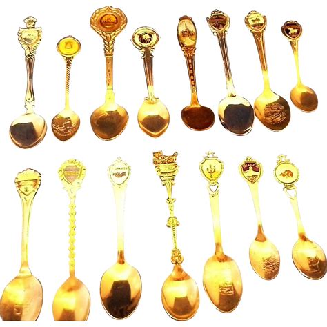 Souvenir Spoon Collectibles Enamel Lot of 15 | Souvenir, Spoon, Collectibles