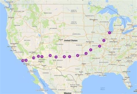 Detailed 2 Week Route 66 Itinerary - Plan the Ultimate Route 66 Road Trip | Road trip map, Road ...