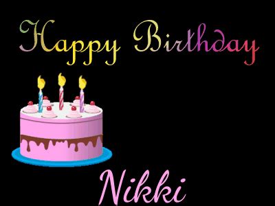 Happy Birthday Nikki GIF 5