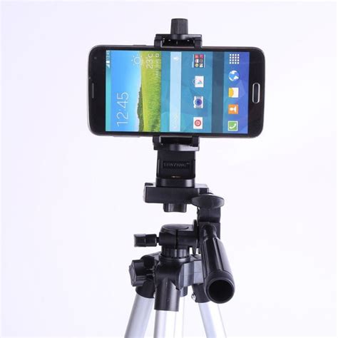 2 in 1 Phone iPad Pro Tripod Mount Adapter Adjustable Clamp Universal Tablet Holder Fits 7-10in ...