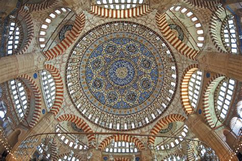 Windows placed around the dome, Selimiye Mosque. | Download Scientific ...