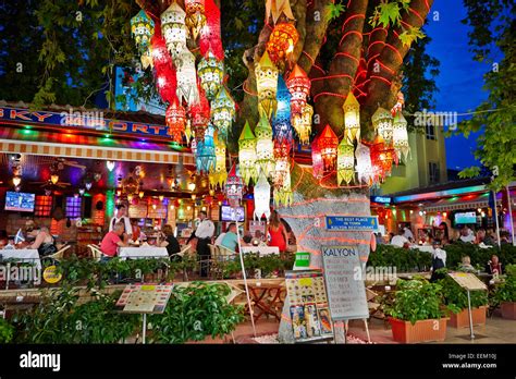 Kalyon restaurant at night. Kusadasi, Turkey Stock Photo: 77886498 - Alamy