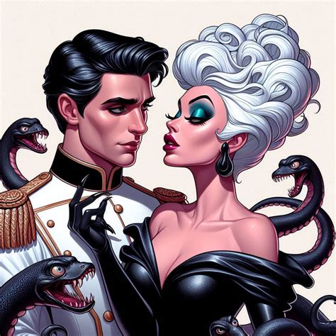 Prince Eric and Ursula 1 by zebbaz on DeviantArt