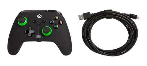 PowerA Xbox Enhanced Wired Controller (Black & Green Tone) | Xbox ...