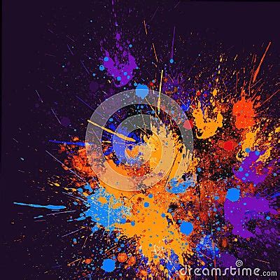 Abstract Splash Painting Stock Photo - Image: 52100045