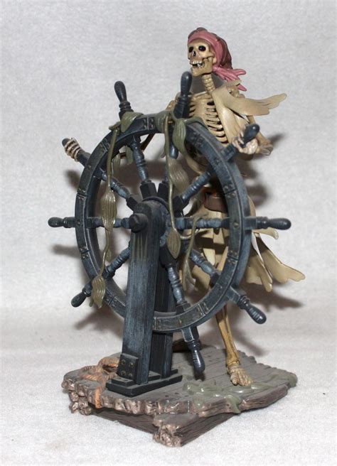 Pirates of the Caribbean Skeleton at Wheel - Glassy Science Fiction Archive