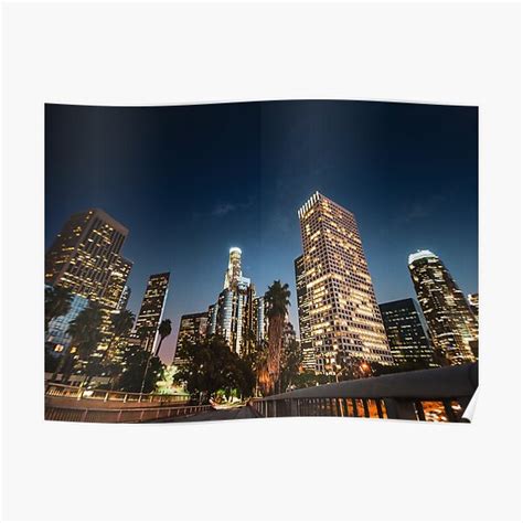 "los angeles skyline" Poster by franckreporter | Redbubble