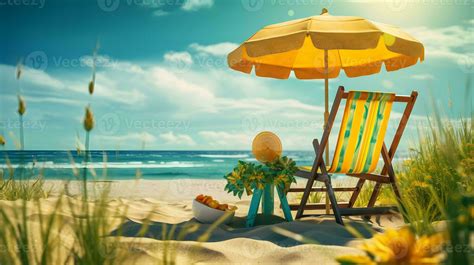 Summer Beach Scene Stock Photos, Images and Backgrounds for Free Download