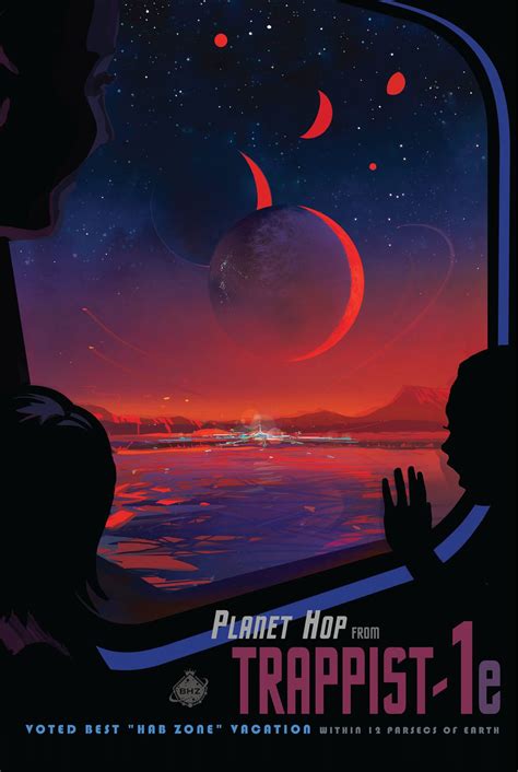 TRAPPIST-1e - JPL Travel Poster | NASA Jet Propulsion Laboratory (JPL)