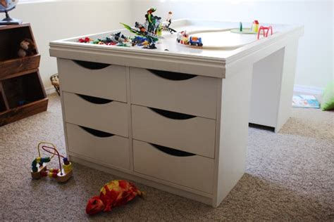 Lost Button Studio: 12-drawer Kids Activity & Storage Table Plans