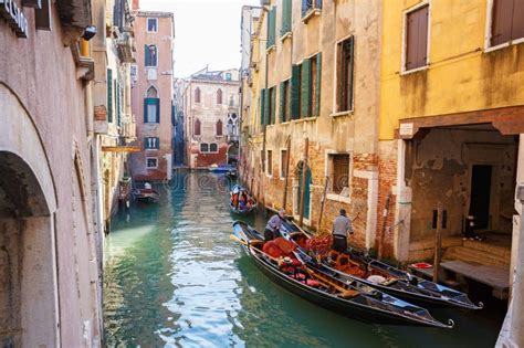 Italy, Venice, February 25, 2017. a Water Village in Venice with ...