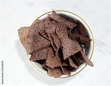 Purple corn chips Stock Photo | Adobe Stock